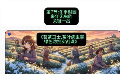 第07节：冬季封园&mdash;&mdash;来年无虫的关键一战，课程：《茗茶卫士&mdash;&mdash;茶叶病虫害绿色防控实战课》#识农AI