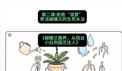 第二节：拒绝&ldquo;溺爱&rdquo;：养活蝴蝶兰的生死水法，课程：《蝴蝶兰雅养六讲：从阳台小白到园艺达人》#识农AI